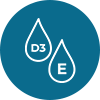 Vitamine D3 et E Icône
